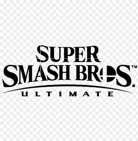 super smash bros - super smash bros title PNG with no background free download