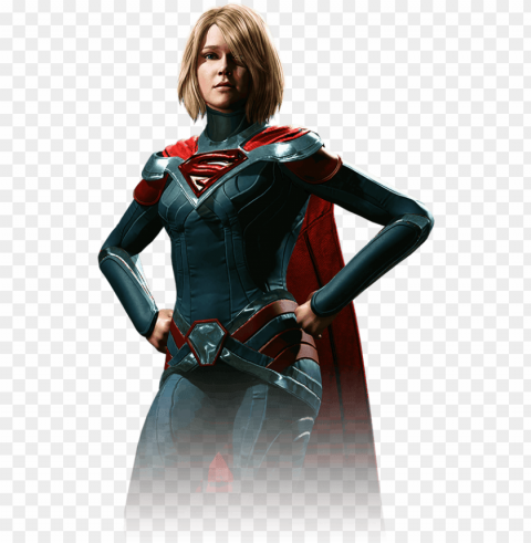 supergirl - supergirl injustice 2 naked Transparent Background PNG Isolation