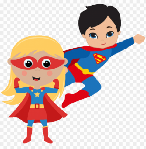 superhero pic - superhero boy and girl clipart High-resolution transparent PNG files