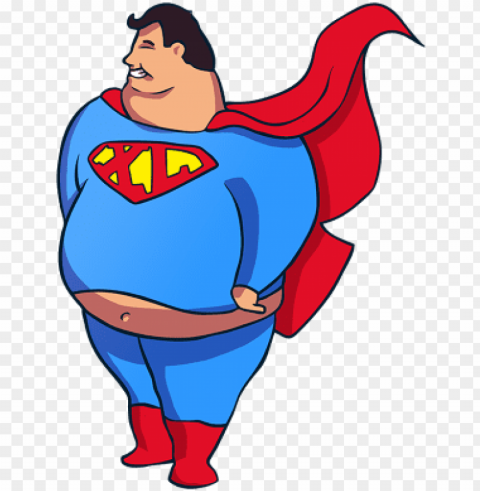 superman comic batman fat character famous superheroes - fat superman HighResolution PNG Isolated Illustration