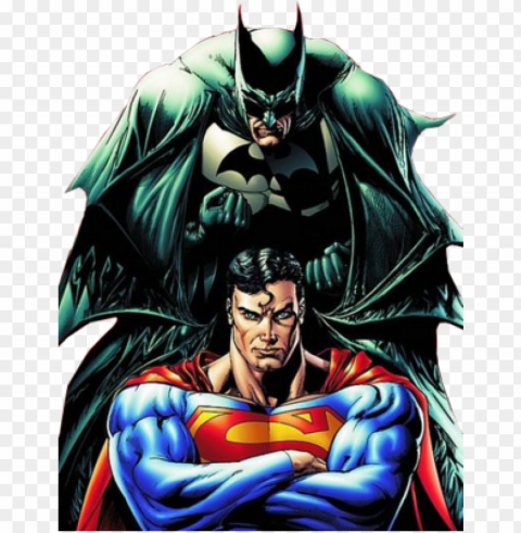 superman flying batman and superman psd vector - batman and superman as friends HighResolution Transparent PNG Isolated Element