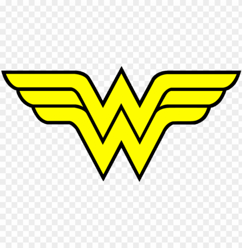 superman symbol outline - wonder woman logo clipart High Resolution PNG Isolated Illustration