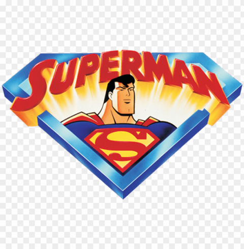 superman superman - superman animated series logo HighResolution PNG Isolated on Transparent Background