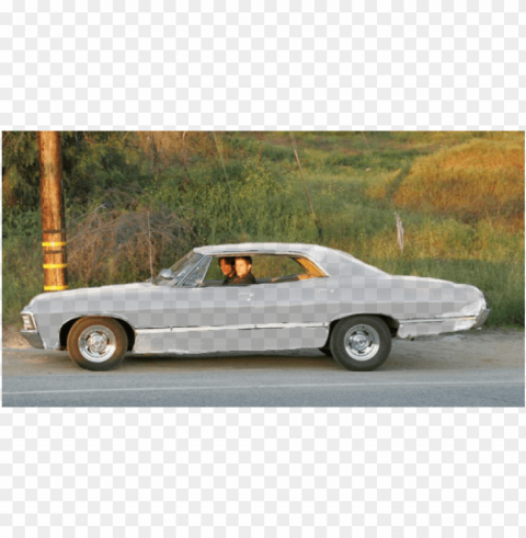 supernatural 1967 chevy impala semi transparent winchester - 68 impala ss 4 door PNG artwork with transparency