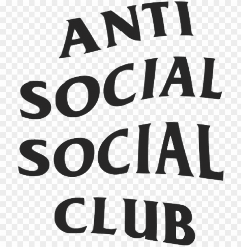 supreme - anti social social club logo hd Clean Background Isolated PNG Illustration