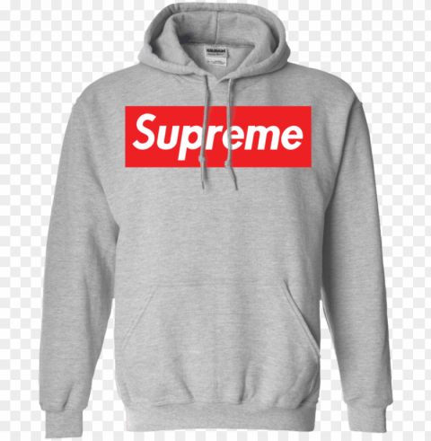 supreme box logo hoodie g185 gildan pullover hoodie Isolated Artwork with Clear Background in PNG