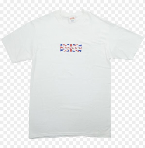 supreme union jack box logo tee - active shirt PNG graphics with clear alpha channel