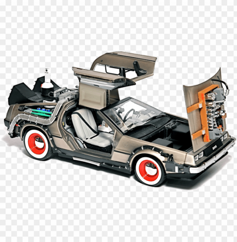 sure there's no rhyme or reason for anything like - papercraft back to the future Isolated Icon on Transparent PNG