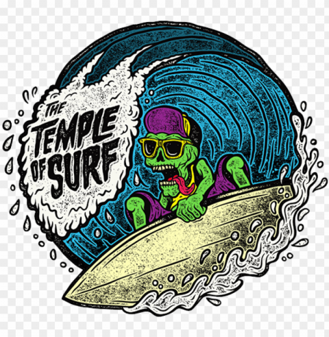 Surf Surfing Fremantle Skull Club Football Illustration - Temple Of Surf PNG Images Free