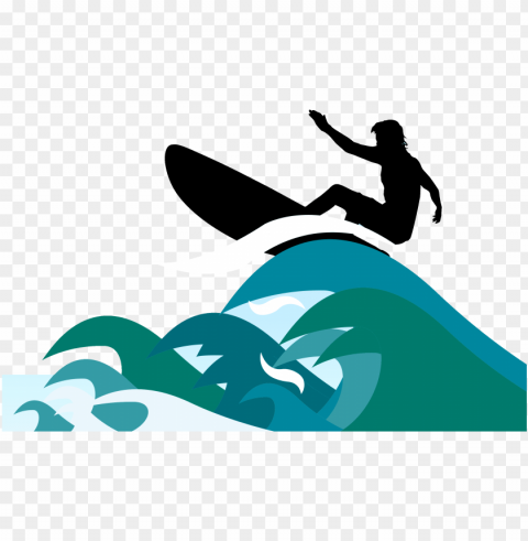 surfing surfboard clip art - surfing a wave clipart PNG format