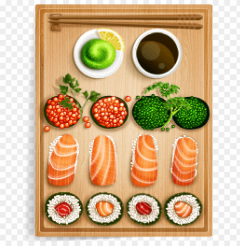 sushi set PNG file with no watermark