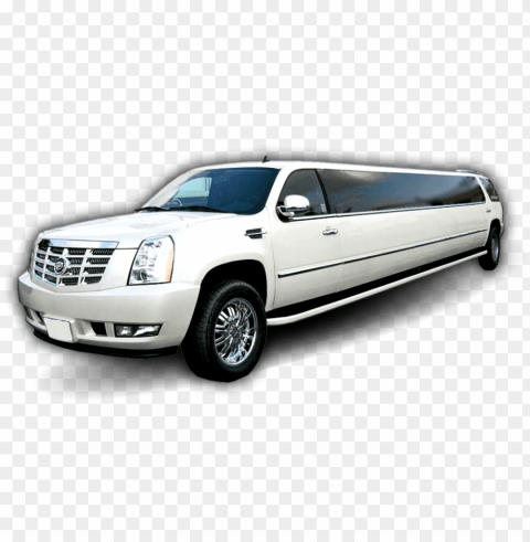 suv limousine - white escalade limo PNG for personal use