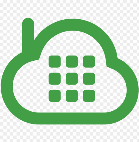 svg - cloud telephone Transparent Background Isolated PNG Icon