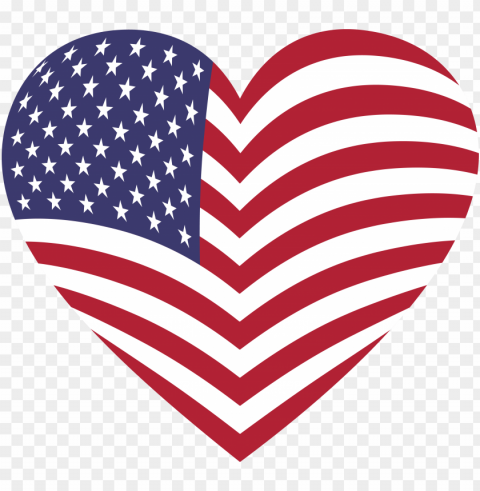 svg heart american flag - american flag heart Clear Background Isolation in PNG Format