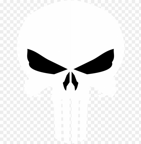 svg logo punisher - punisher skull PNG Graphic Isolated on Transparent Background