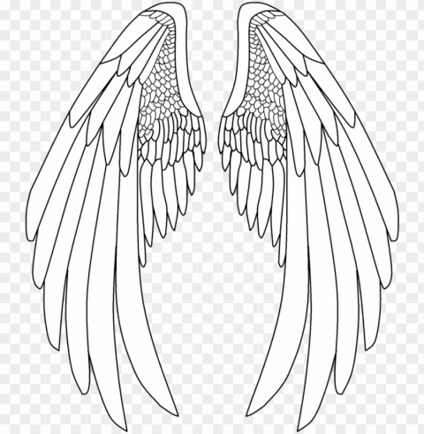 svg royalty free archangel drawing anime - angel wings drawi Transparent Background PNG Isolated Item