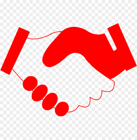 svg royalty free handshakered - transparent red handshake icon PNG design elements