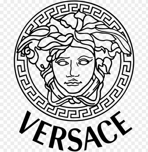 svg sniff perfumes learn more - versace logo Transparent background PNG stock