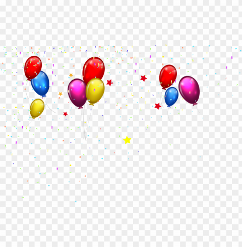 svg transparent download birthday cake happy to you - balloons and confetti High-quality PNG images with transparency