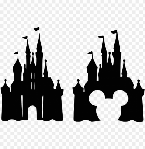 svgs for geeks - disney castle with mickey head PNG format
