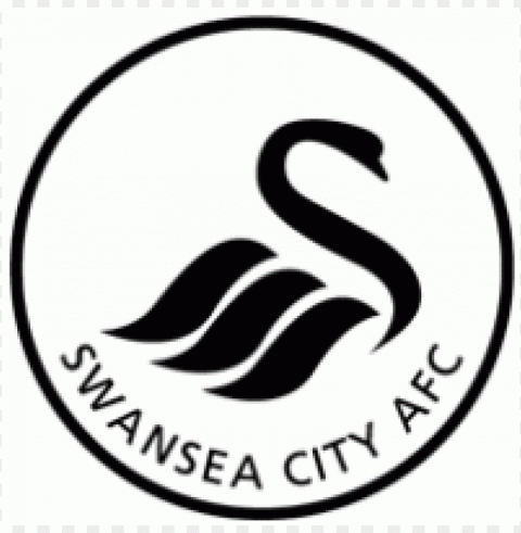 swansea city logo vector Isolated Illustration with Clear Background PNG