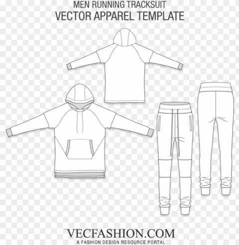 sweatshirts hoodies vecfashion - men coat template Isolated Subject on HighQuality PNG