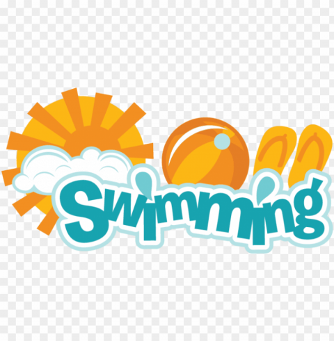 swimming svg scrapbook title swimming svg scrapbook - swimming is fun clipart PNG Image with Clear Background Isolated