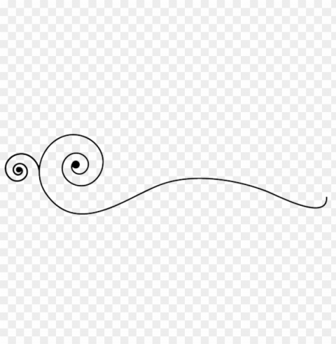 swirl line design Isolated Character on Transparent Background PNG