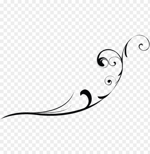 swirl line design Isolated Character with Transparent Background PNG