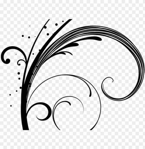 swirls clipart ornamental - calligraphy doodles clip art PNG files with no royalties