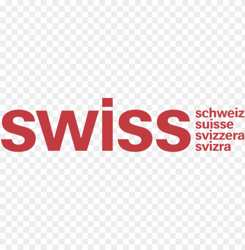 swiss international air lines Isolated Item on Clear Transparent PNG