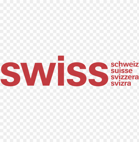 Swiss International Air Lines Isolated Item On Clear Transparent PNG