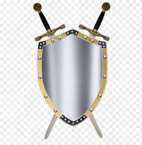 Sword And Shield Clear Background PNG Isolation