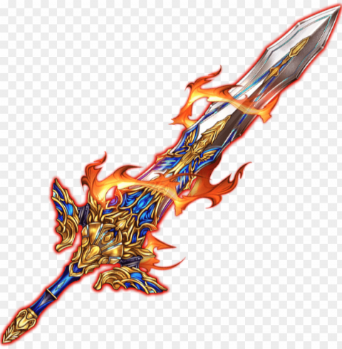 sword excalibur - fire - wiki HighQuality Transparent PNG Object Isolation
