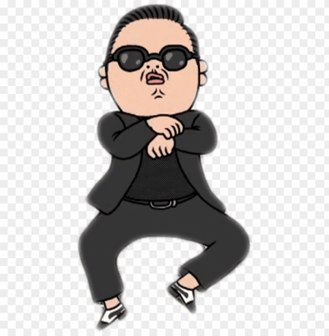sy cartoon - gangnam style emoji PNG images with transparent overlay PNG transparent with Clear Background ID 0034143d