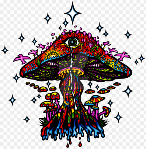 sychedelic mushroom by sandersartgallery on deviantart - psychedelic PNG files with transparency