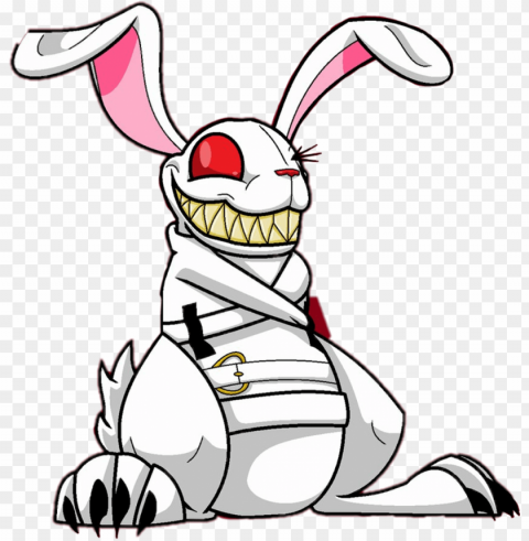 sycho sticker - rabbit in straight jacket PNG images with no watermark