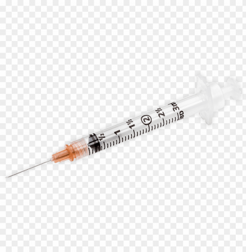 syringe needle clipart - open needle Transparent Background PNG Isolated Item