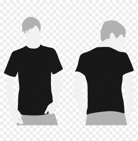 T Shirt Front And Back PNG For Overlays