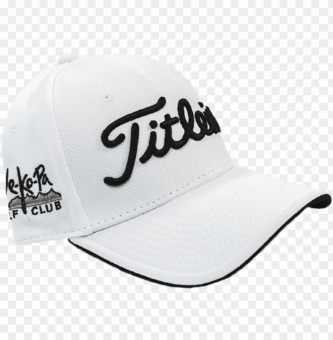 t-tech perfomance mesh fitted cap by titleist - titleist sports mesh 2016 hat mediumlarge white Transparent Background Isolated PNG Item