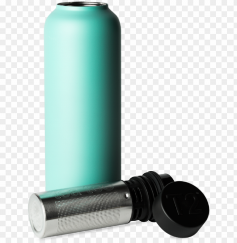 t2 stainless steel flask aqua - t2 stainless steel flask black 35ea HighQuality Transparent PNG Isolated Graphic Element PNG transparent with Clear Background ID 3223aa66