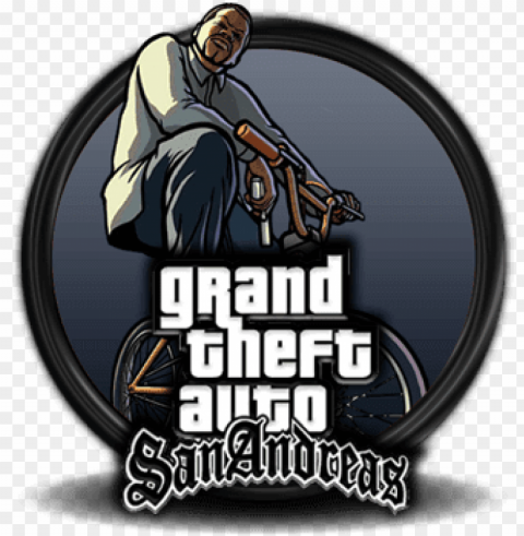 ta san andreas - gta san andreas red ico PNG with no background free download