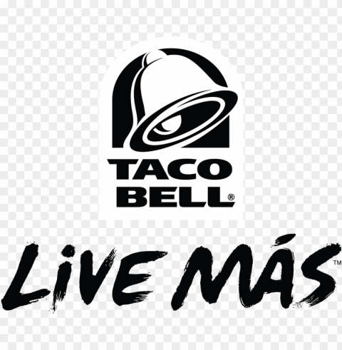 taco bell logo black and white PNG Graphic with Clear Background Isolation