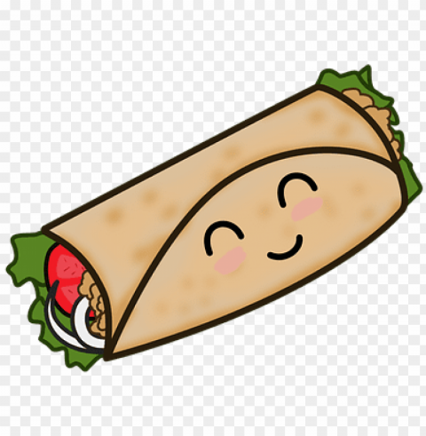 taco mexican food taco kawaii - taco mexicano dibujo PNG Graphic with Isolated Transparency