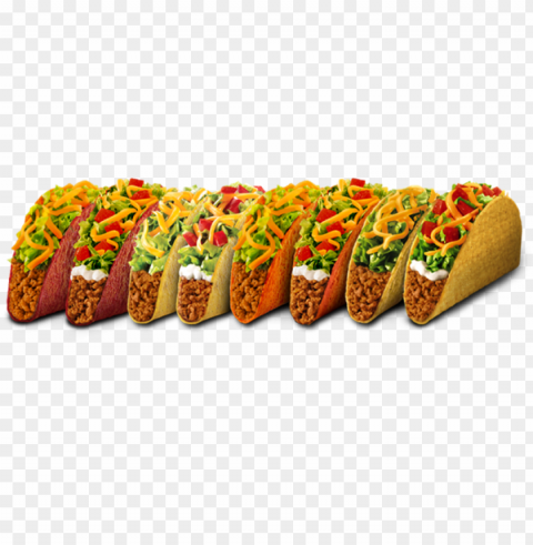 taco night at inspirica - taco bell tacos Isolated Item on Transparent PNG Format