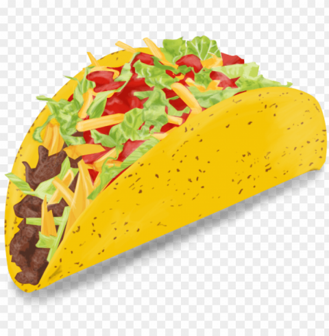 Tacos Pics - Taco Isolated Item With Clear Background PNG