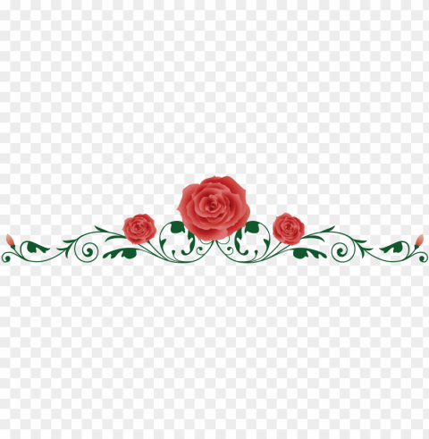 tags - - red rose vine border Transparent Background Isolated PNG Figure