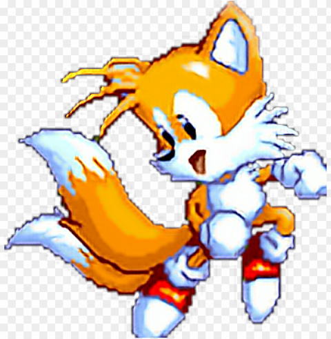 tails sonic sega genesis sprite pixel 90s cute fox - tails the fox gif Free download PNG images with alpha transparency