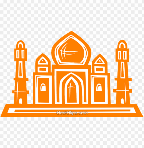 taj mahal royalty free vector clip illustration - taj mahal vector Clean Background Isolated PNG Art PNG transparent with Clear Background ID 1bddc767