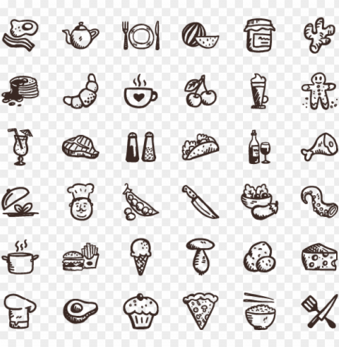 tasty icons freefood icons - free food icons Isolated Graphic in Transparent PNG Format